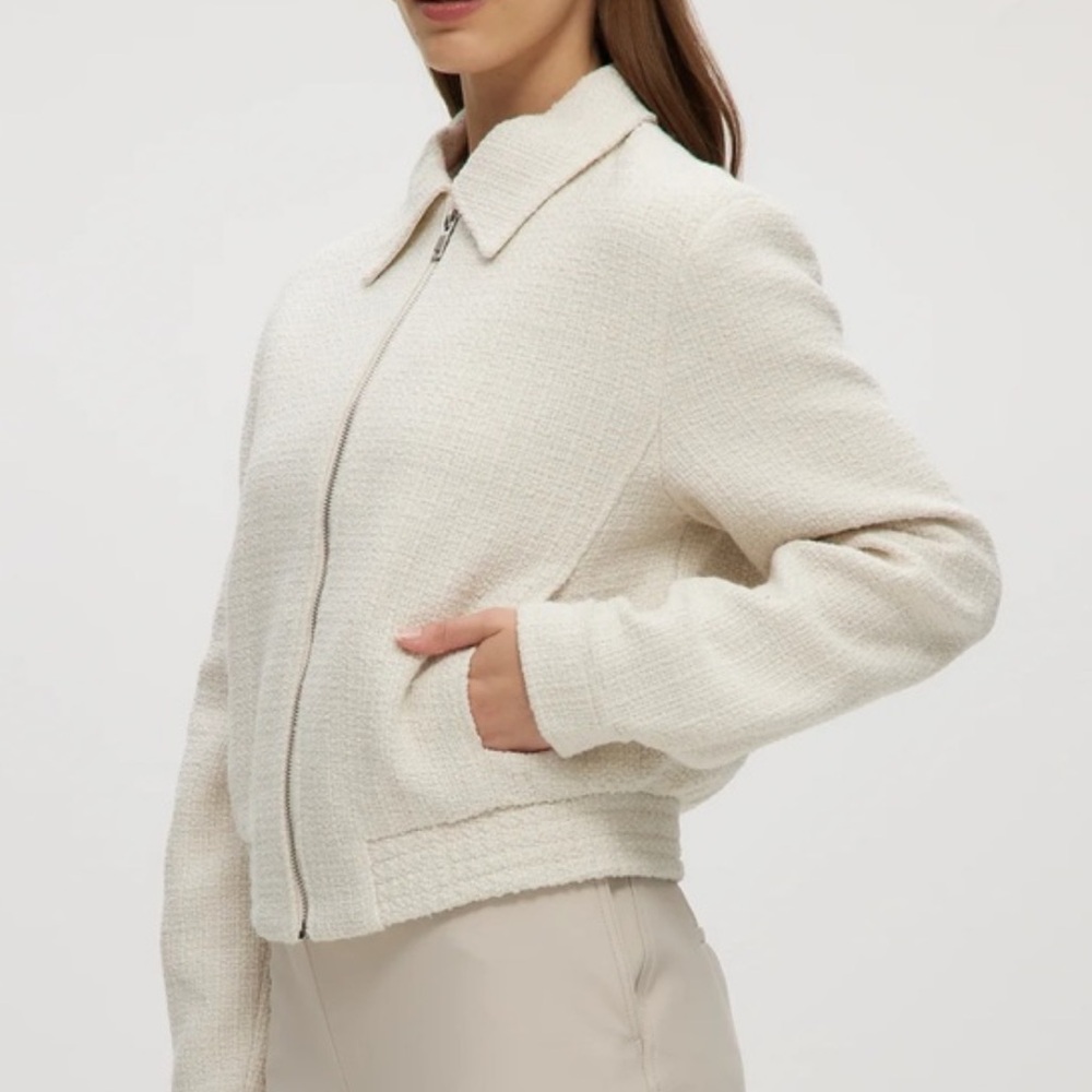 Joie Women's Cream and White Jacket